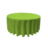 Lime 100% Polyester Round Tablecloth 120"