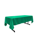 Jade 100% Polyester Rectangular Tablecloth 60" x 108"