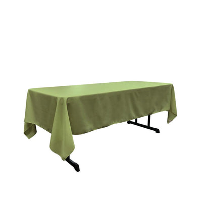Dark Sage 100% Polyester Rectangular Tablecloth 60 x 108