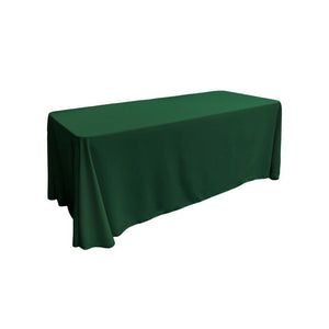 Hunter Green 100% Polyester Rectangular Tablecloth 90" x 132"