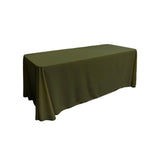 Olive 100% Polyester Rectangular Tablecloth 90" x 156"