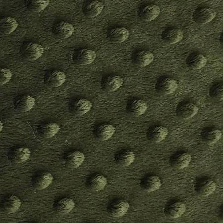 Dusty Olive Minky Dimple Dot Fabric
