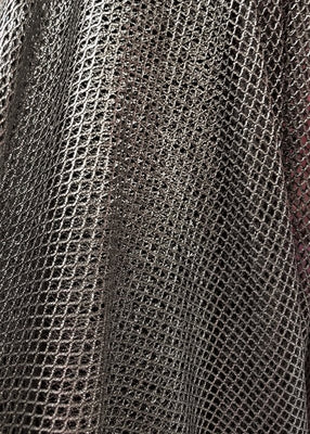 Black Shiny Mini Fishnet with Nylon Spandex Fabric
