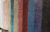Champagne Poly tricot lame 2 way stretch Glitter All Over Foil Fabric