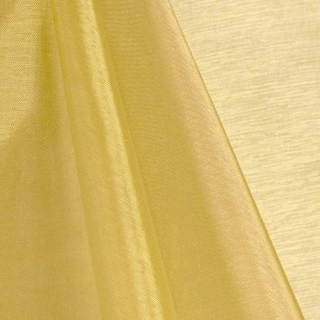 Gold Mirror Crystal Organza Fabric / 100 Yards Roll