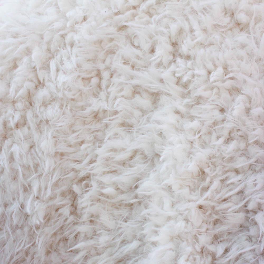 Curly Ivory Faux Fur Fabric