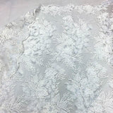White 3D Flower lace Fabric