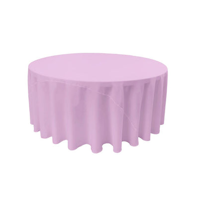 Lilac 100% Polyester Round Tablecloth 108