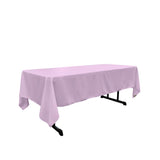 Lilac 100% Polyester Rectangular Tablecloth 60" x 108"