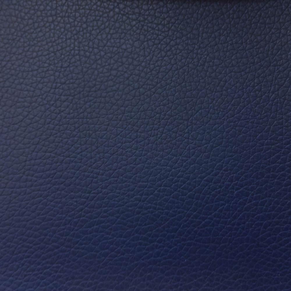 Navy 1.2 mm Thickness Soft PVC Faux Leather Vinyl Fabric / 40 Yards Roll