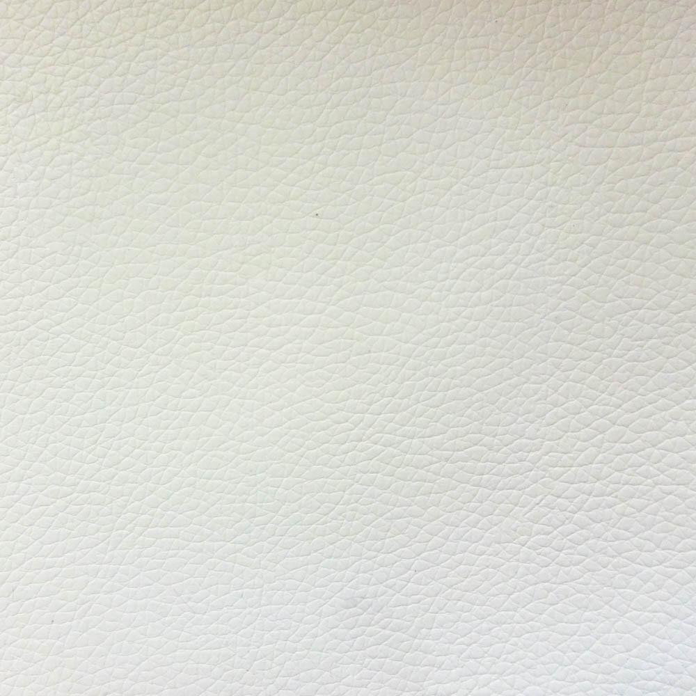 White 1.2 mm Thickness Soft PVC Faux Leather Vinyl Fabric