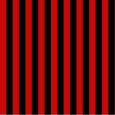Red Black Stripe 1" inch Satin Fabric