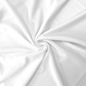 White Velvet Stretch Fabric