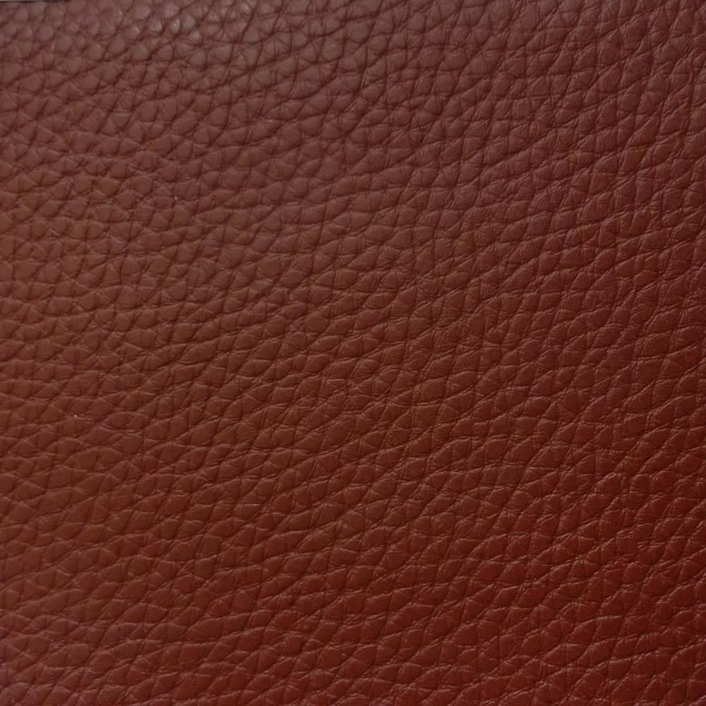 Burgundy 1.0 mm Thickness Textured PVC Faux Leather Vinyl Fabric / 40 Yards Roll