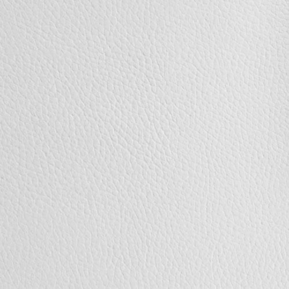 White 1.0 mm Thickness Textured PVC Faux Leather Vinyl Fabric / 40 Yards Roll