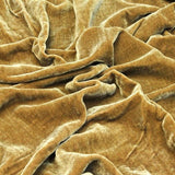 Cognac Silk Velvet Fabric