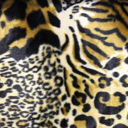 Velboa Fur Mixed Animal Short Pile Fabric