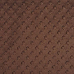 Brown Minky Dimple Dot Fabric