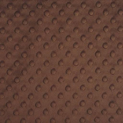 Brown Minky Dimple Dot Fabric