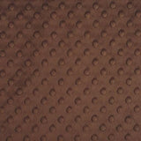 Brown Minky Dimple Dot Fabric