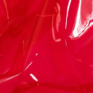 Crimson 12 Gauge Tinted Plastic Vinyl Fabric / 25 Yards Roll