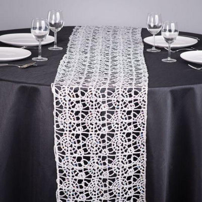 Silver Chemical lace Table Runners