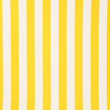 Yellow White Stripe 1" inch Satin Fabric