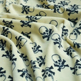 Banana Skull Velboa Faux Fake Fur Short Pile Fabric