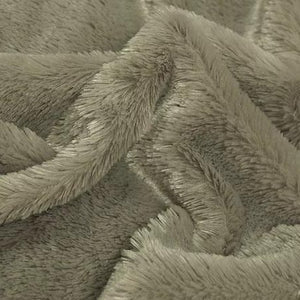 Grey Rich Minky Bear Fabric