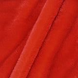 Red Rich Minky Bear Fabric
