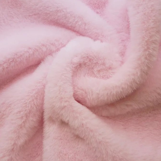 Soft & Minky Light Pink Star Fleece Fabric