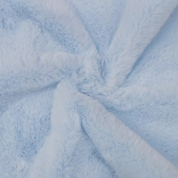 Blue Ultra Soft Bunny Minky Fabric