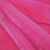 Hot Pink Rich Minky Bear Fabric