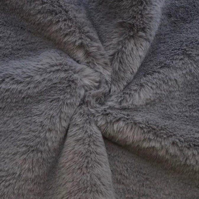 Charcoal Ultra Soft Bunny Minky Fabric