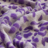Purple Safari Rich Minky Prints Fabric