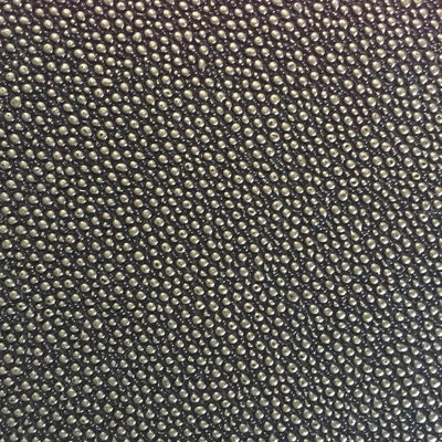 Black Gold Grain Reptile Embossed Vinyl Fabric / 40 Yards Roll