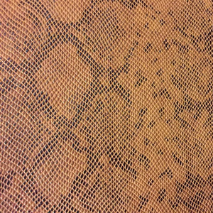 Caramel Matte Python Snake Skin Vinyl Fabric / 40 Yards Roll