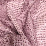 Winter Lilac Keys Gator 3D Embossed Vinyl Fabric