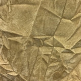 Tan Flocking Crushed Velvet Fabric / 50 Yards Roll