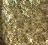 Gold Iridescent Holo Foil Spandex