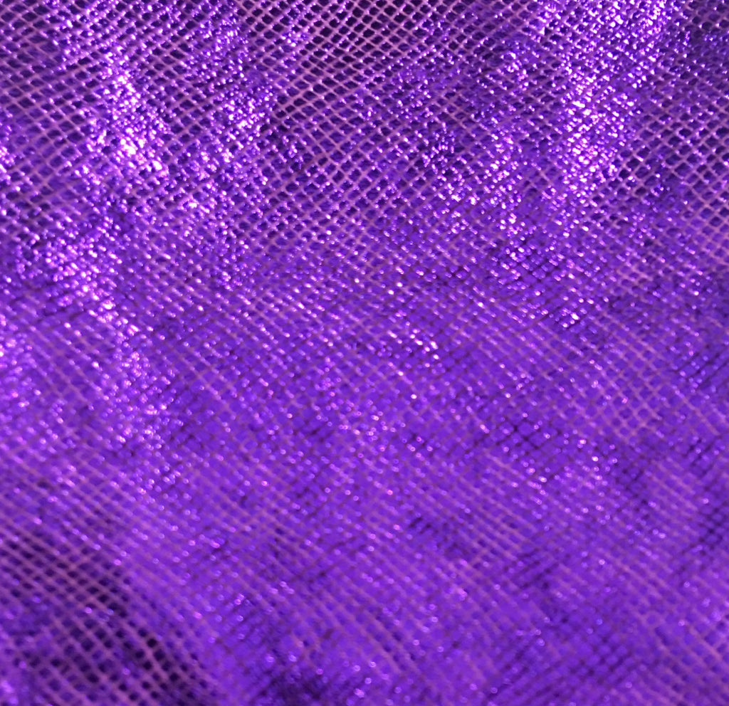 Purple Iridescent Holo Foil Spandex