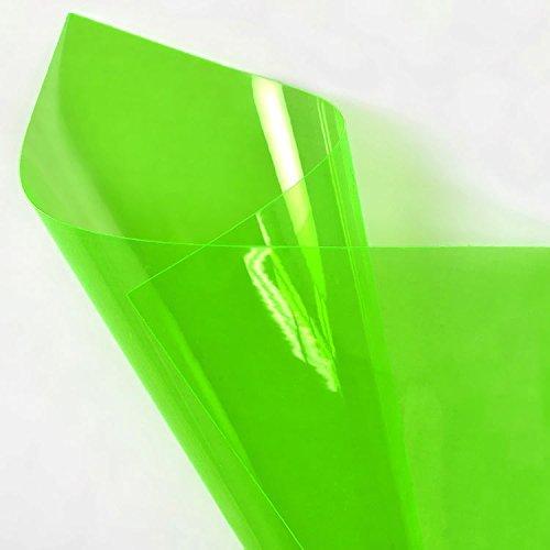 Green 12 Gauge Tinted Plastic Vinyl Fabric / 25 Yards Roll