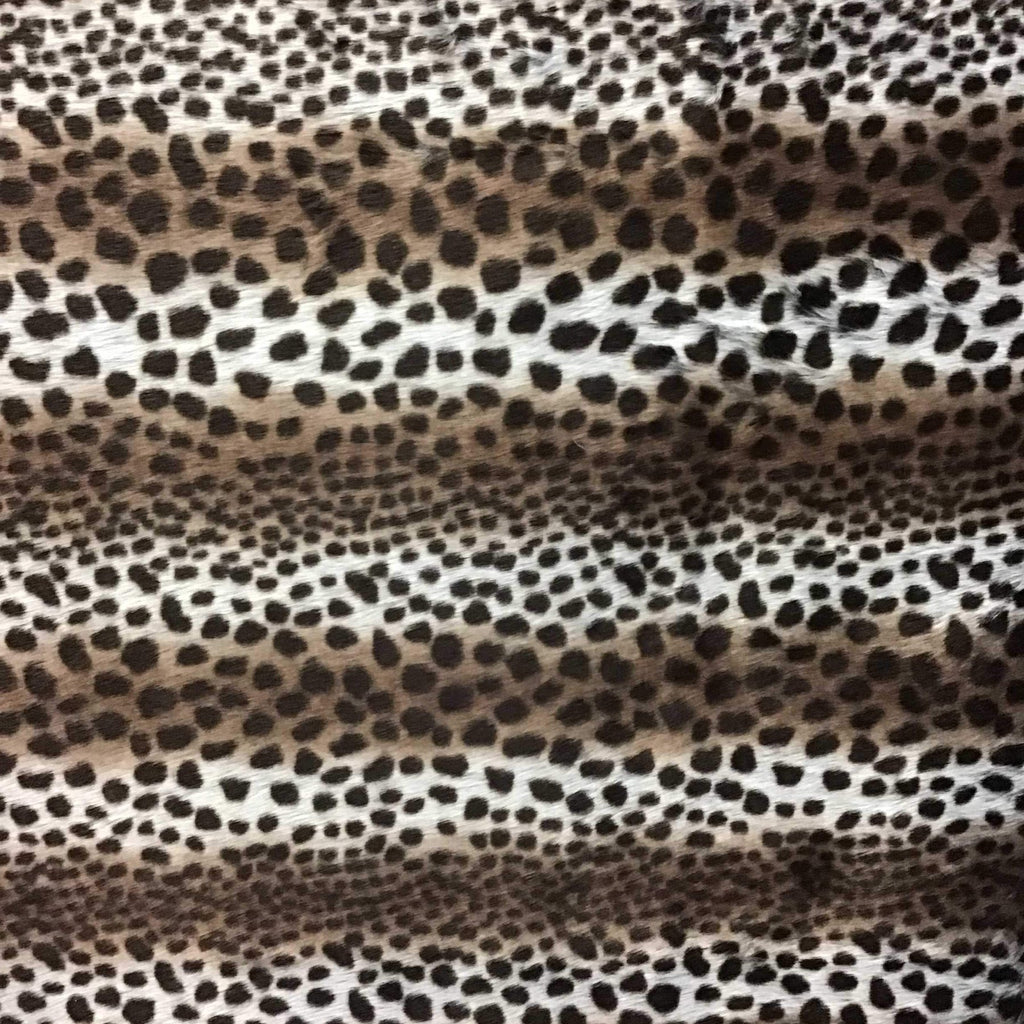 Cheetah Faux Fake Fur Long Pile Fabric