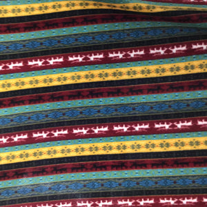Indian Native American African 3 Print Anti Pill Fleece Fabric