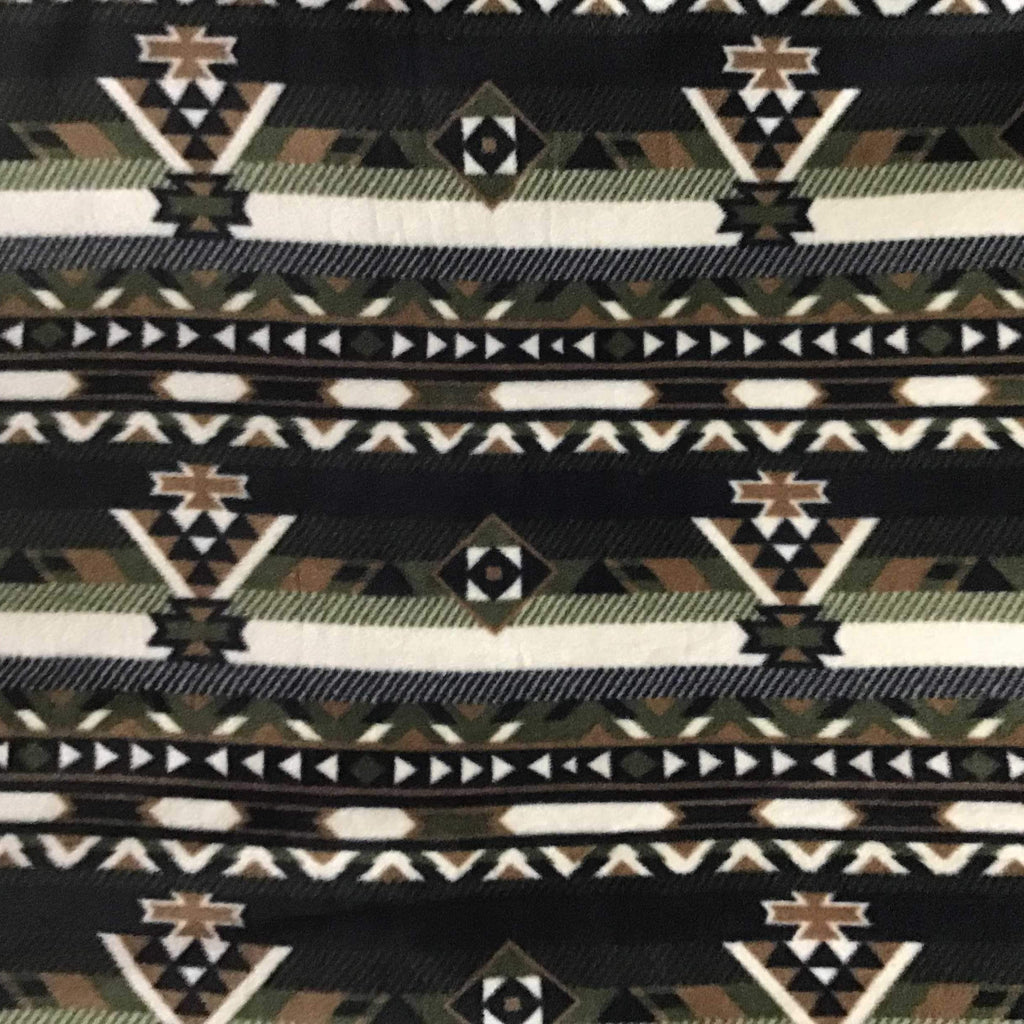 Indian Native American African 5 Print Anti Pill Fleece Fabric