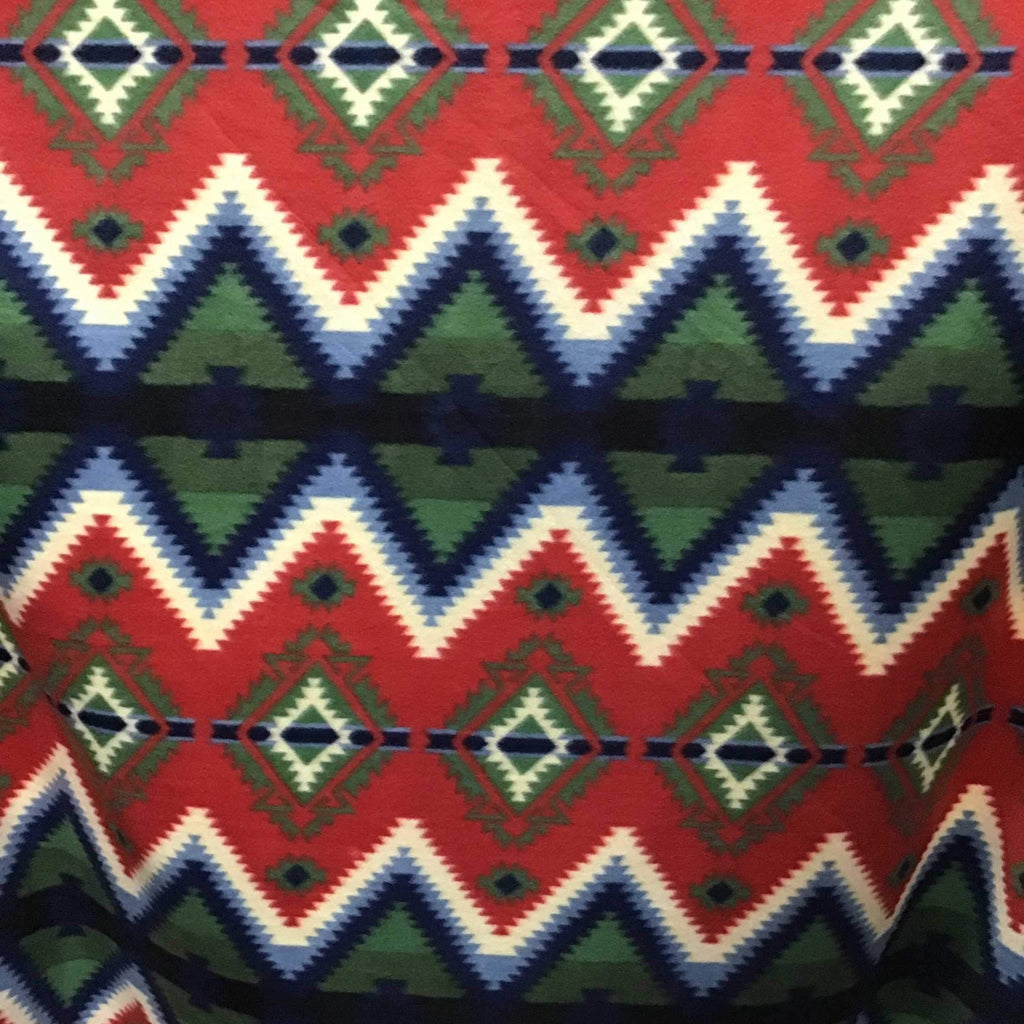 Indian Native American African 6 Print Anti Pill Fleece Fabric