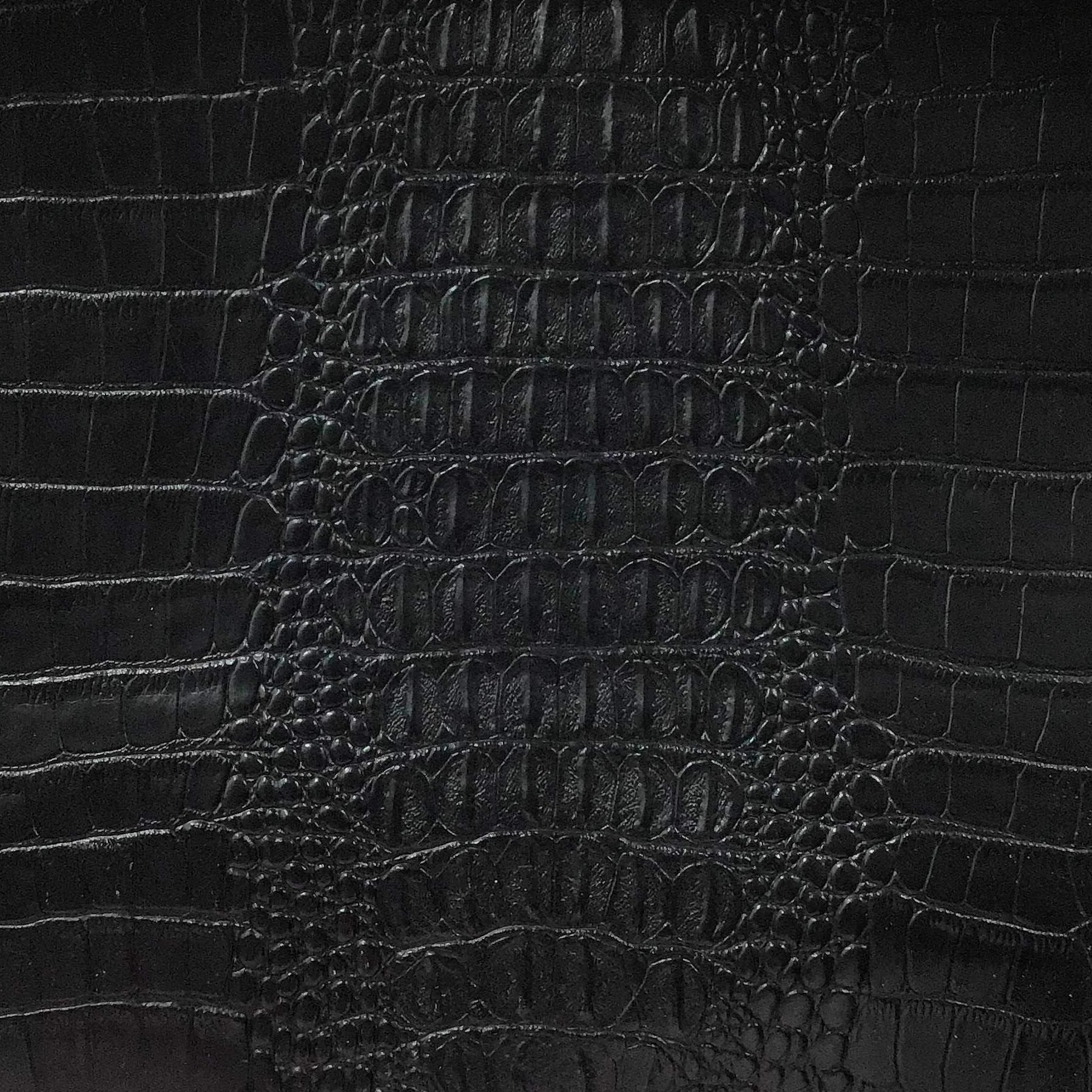 iFabric Black Alligator Vinyl Fabric