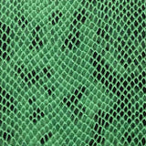 Green Black Matte Python Snake Skin Vinyl Fabric / 40 Yards Roll