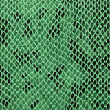 Green Black Matte Snake Vinyl Fabric