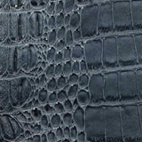 Silver Gray Alligator Vinyl Fabric / 40 Yards Roll